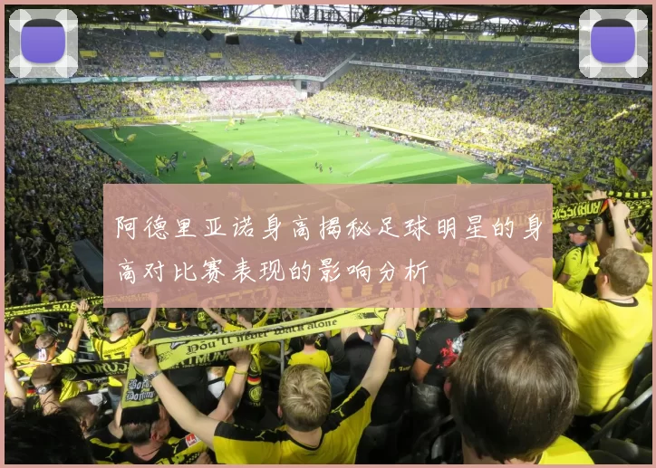 阿德里亚诺身高揭秘足球明星的身高对比赛表现的影响分析